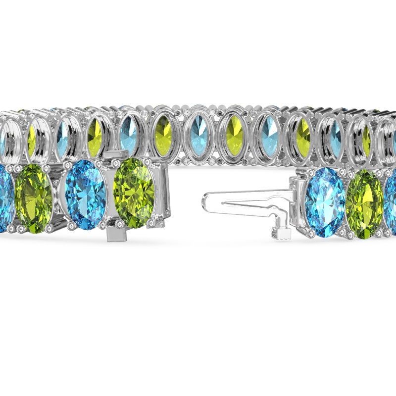 Endless Oval Tennis Bracelet