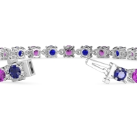Secret Heart Tennis Bracelet
