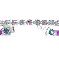Secret Heart Tennis Bracelet