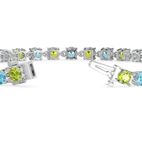 Secret Heart Tennis Bracelet