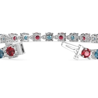 Secret Heart Tennis Bracelet