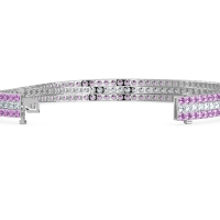 Three Row Flexible Tennis Bracelet