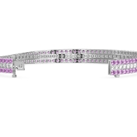 Three Row Flexible Tennis Bracelet