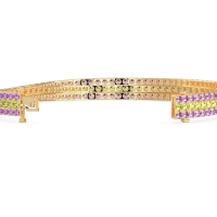 Three Row Flexible Tennis Bracelet