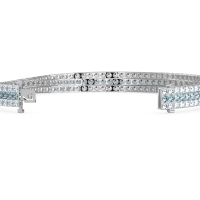 Three Row Flexible Tennis Bracelet
