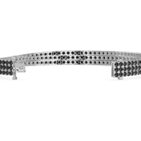 Three Row Flexible Tennis Bracelet