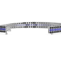 Three Row Flexible Tennis Bracelet