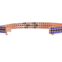 Three Row Flexible Tennis Bracelet