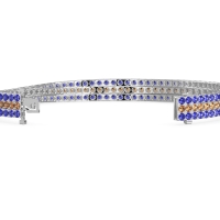 Three Row Flexible Tennis Bracelet