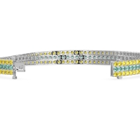 Three Row Flexible Tennis Bracelet