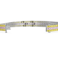 Three Row Flexible Tennis Bracelet