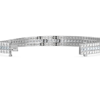 Three Row Flexible Tennis Bracelet