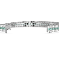 Three Row Flexible Tennis Bracelet