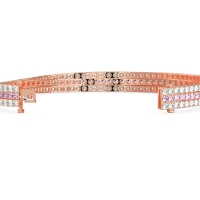 Three Row Flexible Tennis Bracelet