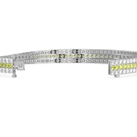 Three Row Flexible Tennis Bracelet