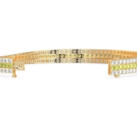Three Row Flexible Tennis Bracelet