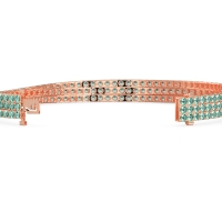 Three Row Flexible Tennis Bracelet