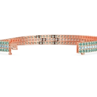 Three Row Flexible Tennis Bracelet