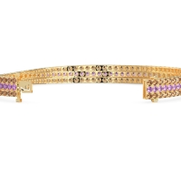 Three Row Flexible Tennis Bracelet