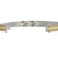 Three Row Flexible Tennis Bracelet