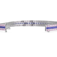 Three Row Flexible Tennis Bracelet