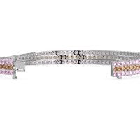 Three Row Flexible Tennis Bracelet