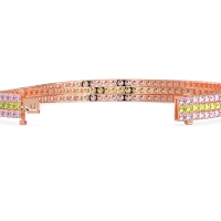 Three Row Flexible Tennis Bracelet