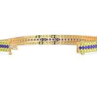 Three Row Flexible Tennis Bracelet