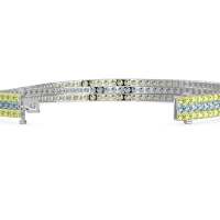 Three Row Flexible Tennis Bracelet