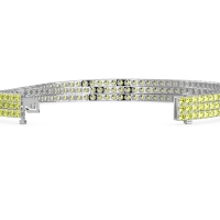 Three Row Flexible Tennis Bracelet