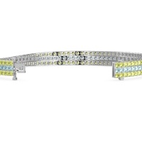 Three Row Flexible Tennis Bracelet