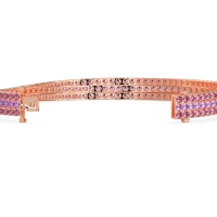 Three Row Flexible Tennis Bracelet