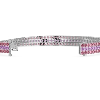 Three Row Flexible Tennis Bracelet