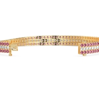 Three Row Flexible Tennis Bracelet