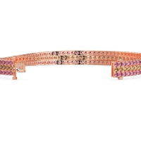 Three Row Flexible Tennis Bracelet