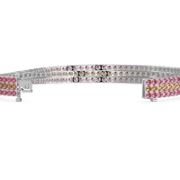 Three Row Flexible Tennis Bracelet