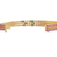 Three Row Flexible Tennis Bracelet