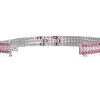 Three Row Flexible Tennis Bracelet