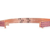 Three Row Flexible Tennis Bracelet