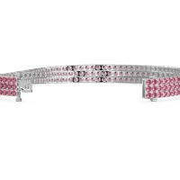 Three Row Flexible Tennis Bracelet