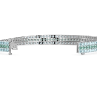 Three Row Flexible Tennis Bracelet