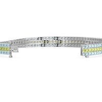 Three Row Flexible Tennis Bracelet