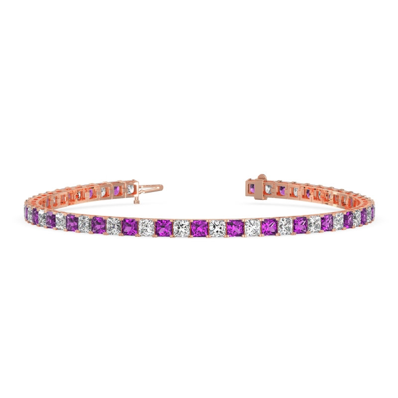 Princess Cut Classic Tennis Bracelet
