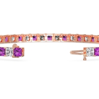 Princess Cut Classic Tennis Bracelet