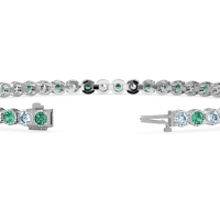 Mystery Crown Tennis Bracelet