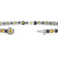 Mystery Crown Tennis Bracelet