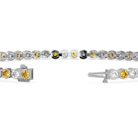 Mystery Crown Tennis Bracelet