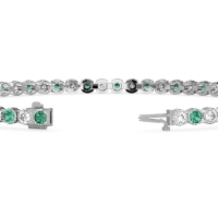 Mystery Crown Tennis Bracelet