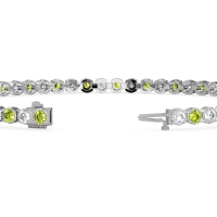 Mystery Crown Tennis Bracelet