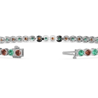 Mystery Crown Tennis Bracelet